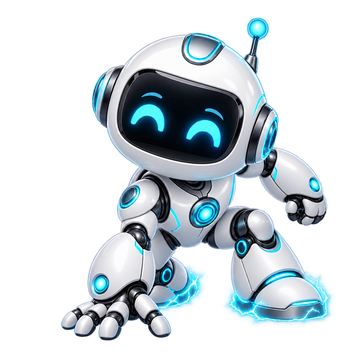 Robot CHECK789.COM đáp đất và nhìn lên
